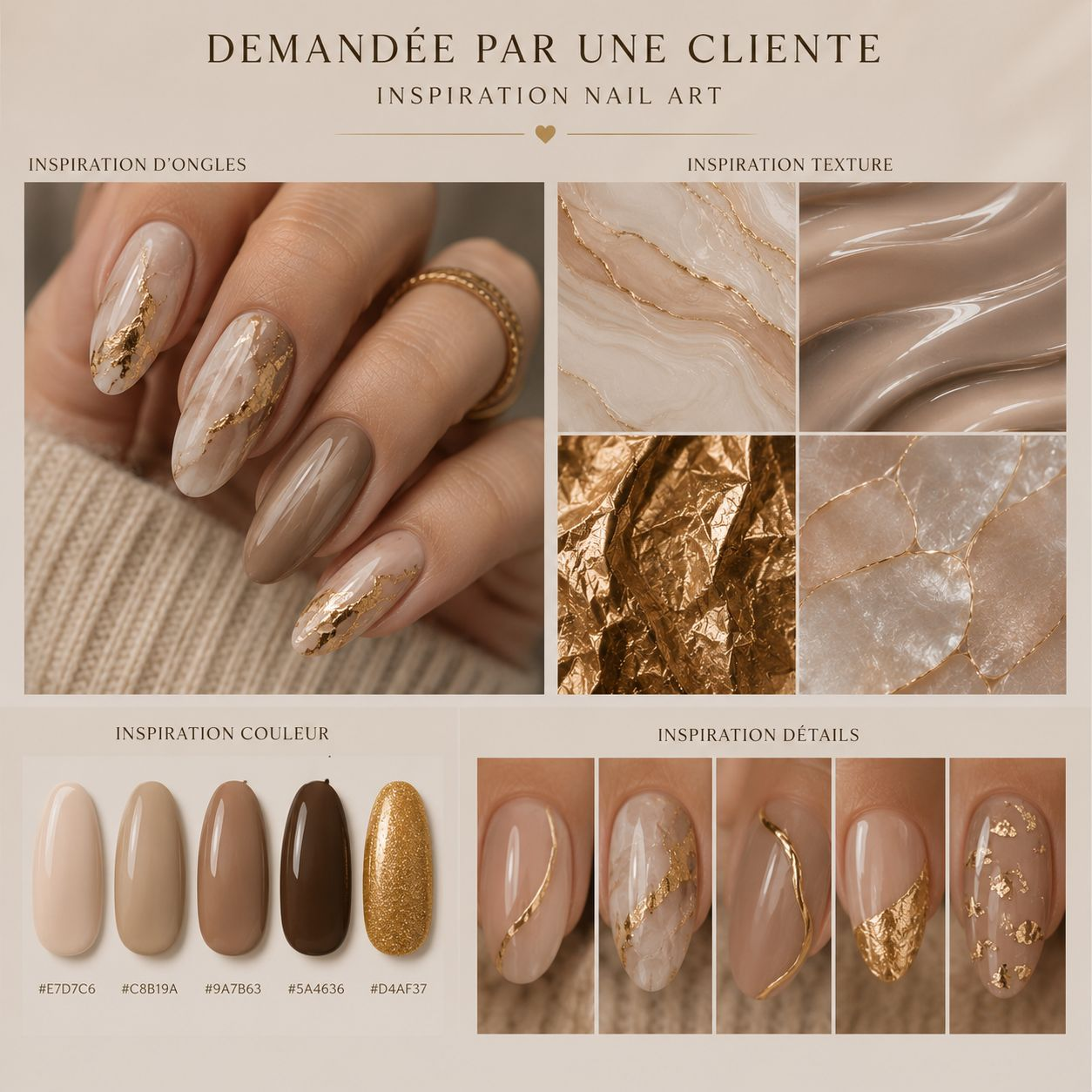 Inspiration nail art Mains d'Or