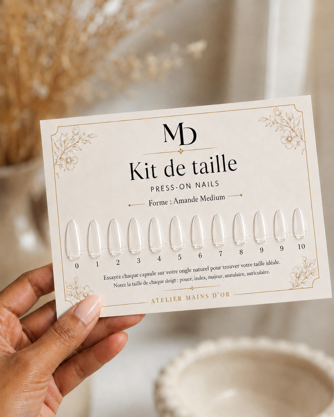 Kit de taille Mains d’Or